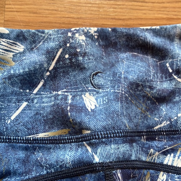 ZYIA Women’s Blue Leggings, Size 6/8 - Picture 6 of 6